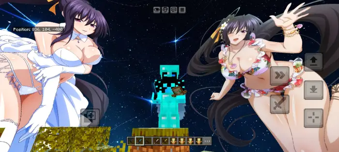 Anime skybox with Akeno Himejima art