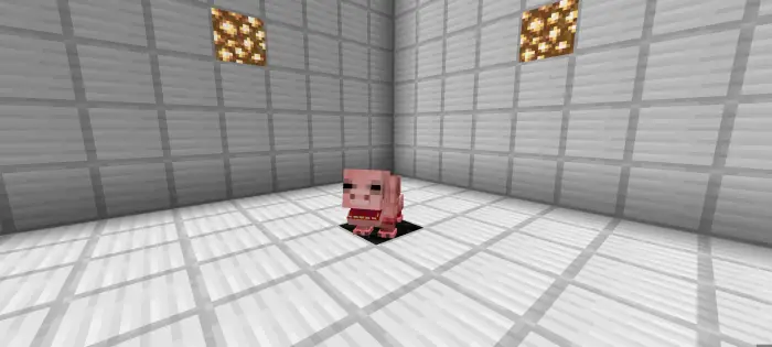 Small parasite mob in a white tiled room