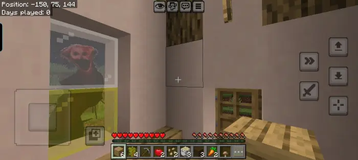 ALT text Creepy entity staring through window