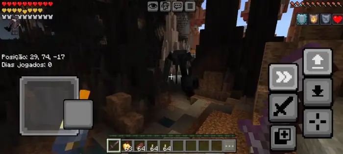 ALT text Player encounters cave monster in mod