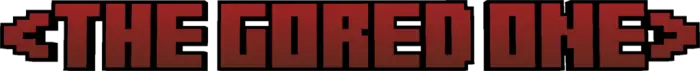ALT Pixelated The Gored One red logo