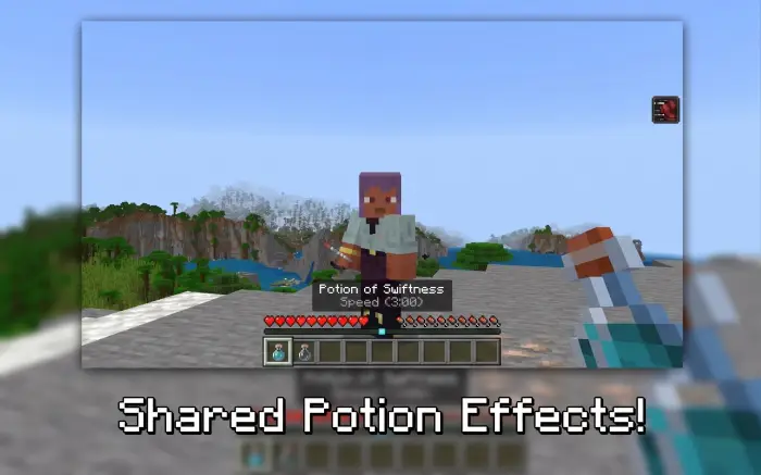 Two players share potion effects.