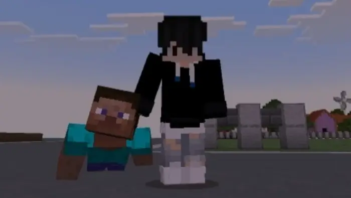 Player carrying another character outside