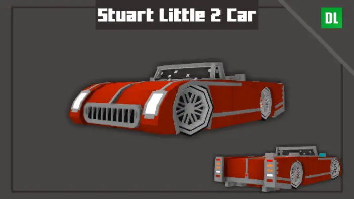 Red lowrider car with custom wheels