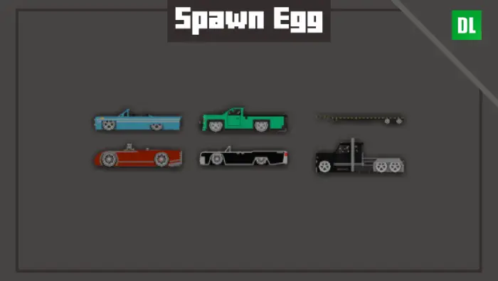 Six lowrider vehicle icons in various colors