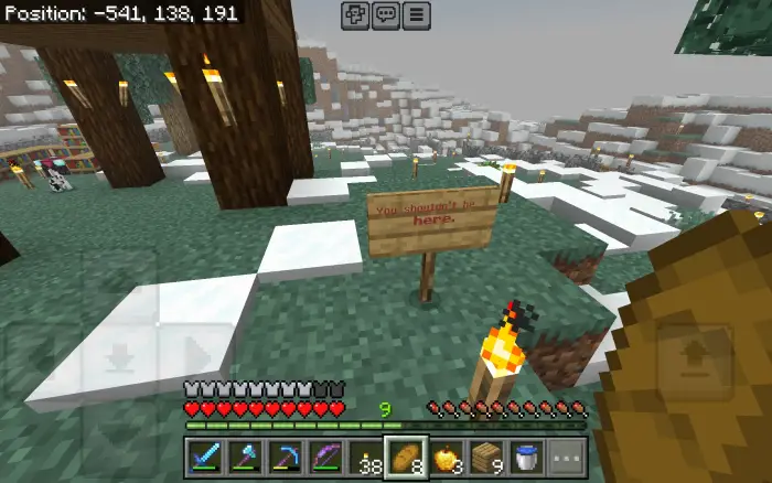 ALT Sign warns You shouldnt be here.
