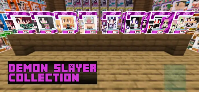Demon Slayer Funko figures on display shelf