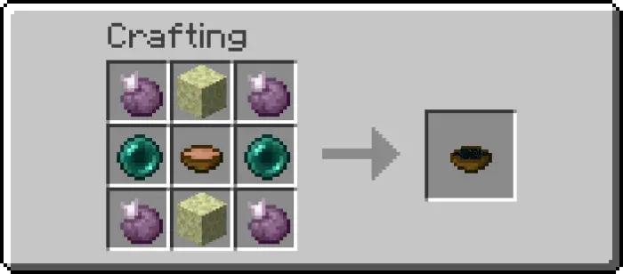 Crafting recipe for magical teleport soup