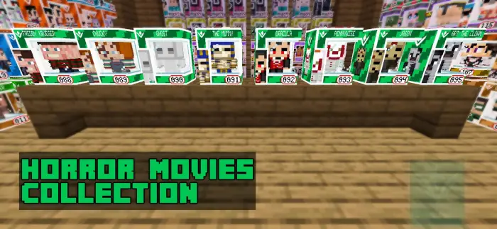 Funko-style horror movie figures display