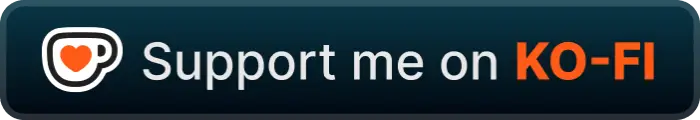 Support me on Ko-fi button with heart icon