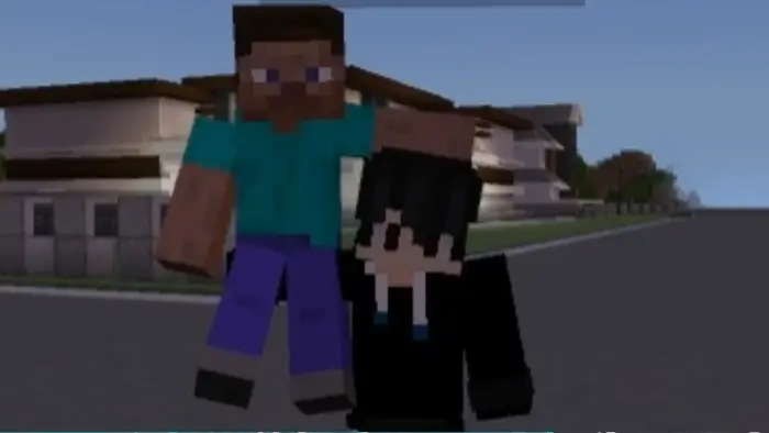 Player character carrying another avatar