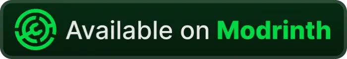 Available on Modrinth button