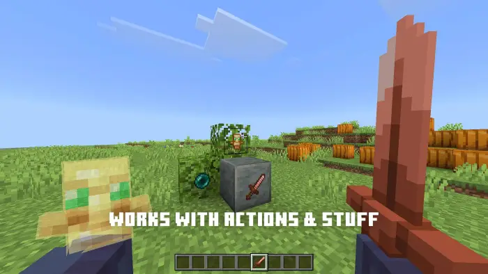 Invisible glowing item frames in use
