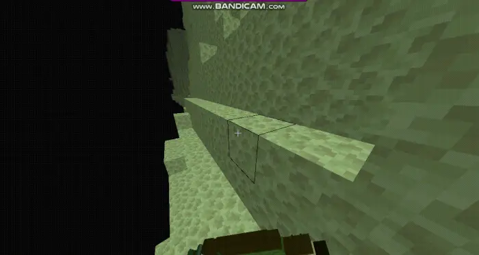 ALT Player on an End stone cliff edge