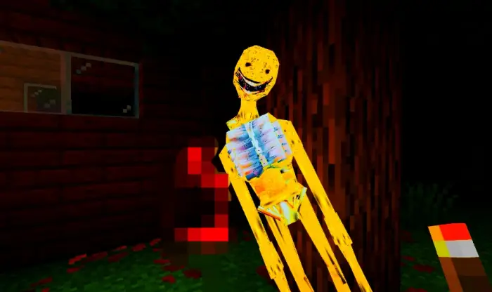 Golden AI companion with glowing skeleton