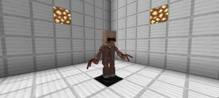 Parasite mob with claws in a bright room