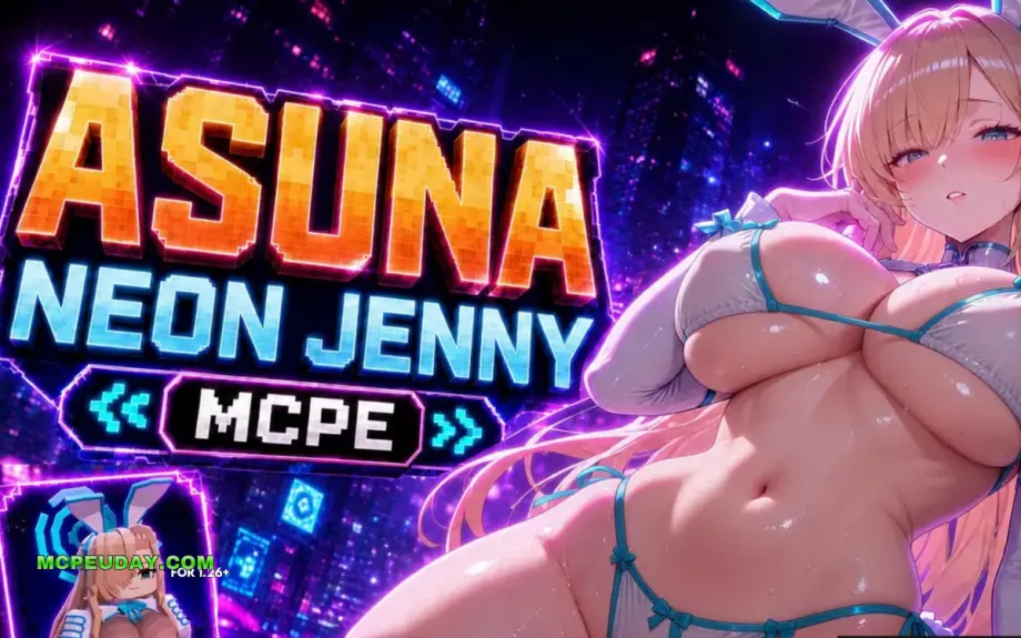 Thumbnail: Asuna Neon Jenny Mod (26.x, 1.21) – MCPE/Bedrock Mod