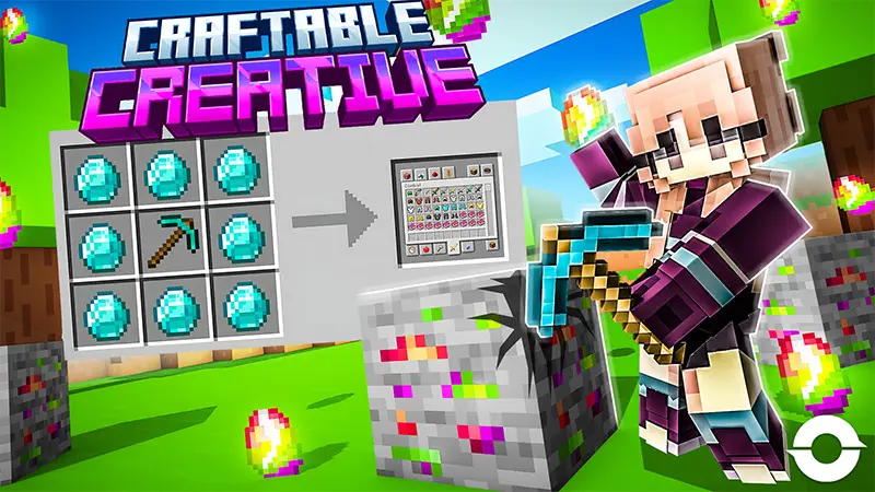 Crafable Creative Map for Minecraft
