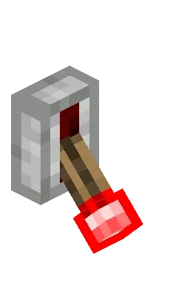 Lever with redstone glowing tip