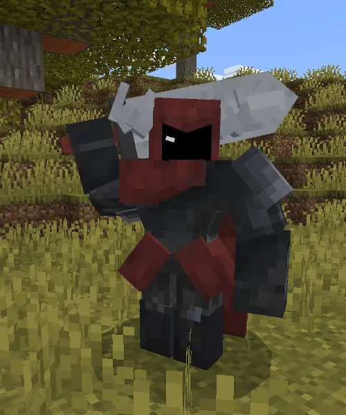 Armored companion with a large sword