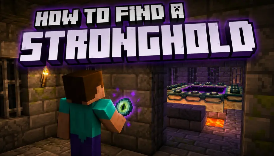Thumbnail: How to Find a Stronghold in Minecraft Bedrock
