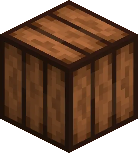 Wooden crate block for redstone utilities