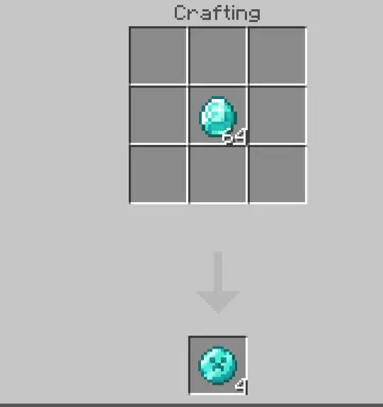 Emerald ingot crafting recipe shown.