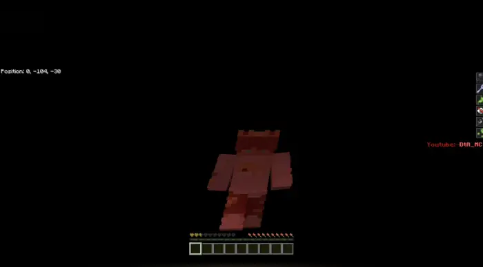 Character stands alone in a dark void.