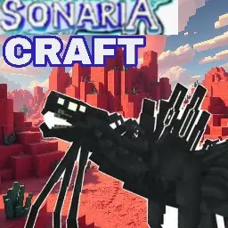 Kaiju creature in a blocky desert landscape