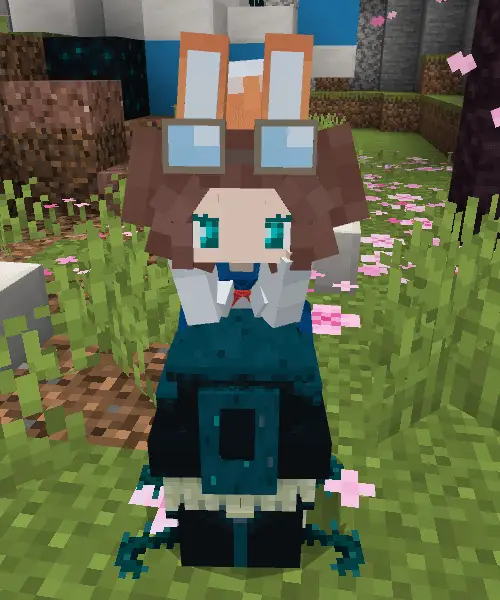 Pixel companion character riding a creature