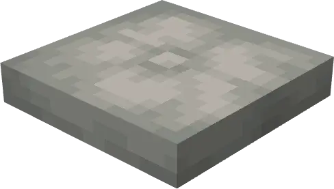 Gray pixelated cushion block, top view