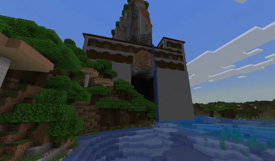 Thumbnail: Mansion on Water with Cave Seed