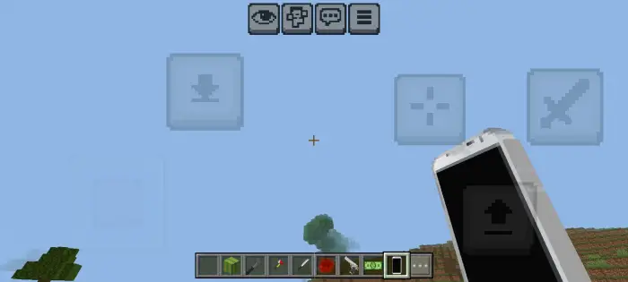 Mobile HUD with custom on-screen buttons