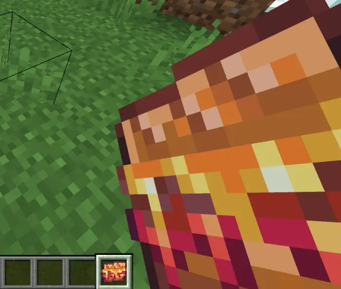 Player holding a vibrant companion item