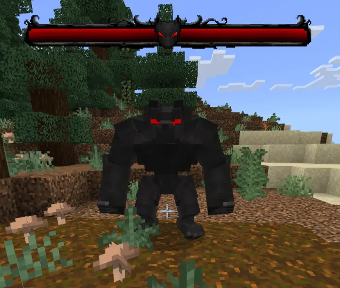 ALT Dark beast companion with red eyes