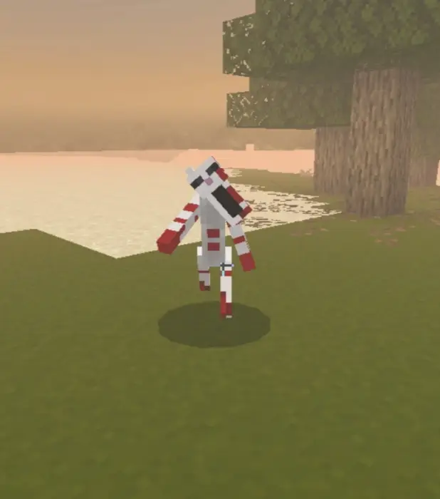 Corrupted entity stalks a misty forest.