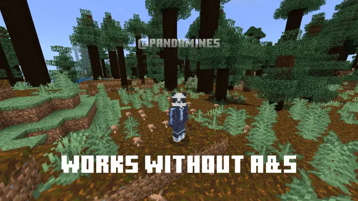 3D skin character in a dense forest
