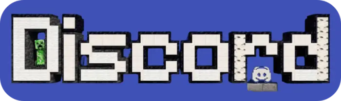 ALT Blocky Discord text with a creeper