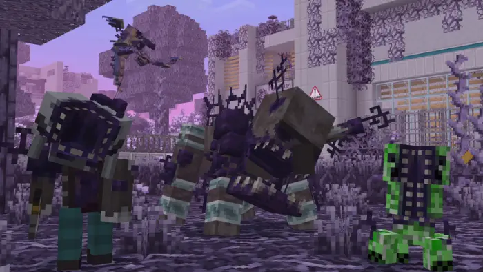 Mutated creatures in a contaminated facility