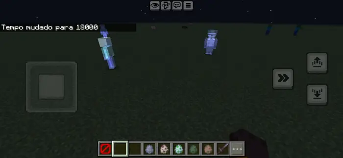 Ghostly mobs added by mod at night.