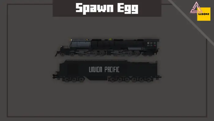 Pixel art of Big Boy steam locomotive and tender