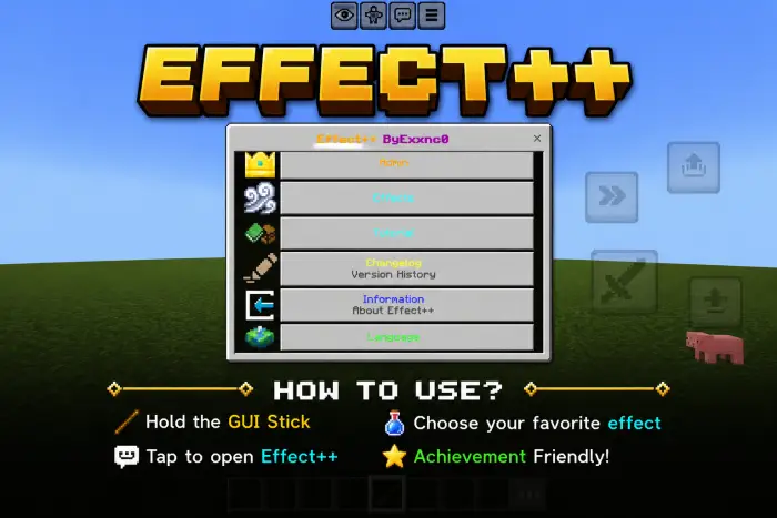 ALT GUI for managing and applying effects