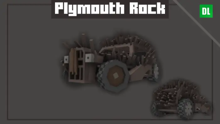 Spiked, rusted wasteland car mod design