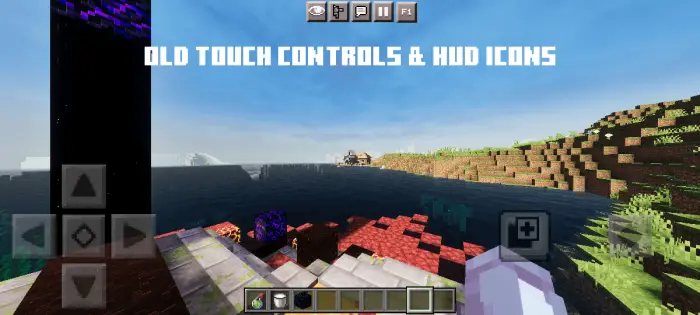 Transparent stone D-pad and HUD touch buttons