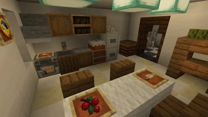 Modern villa kitchen with stylish decor