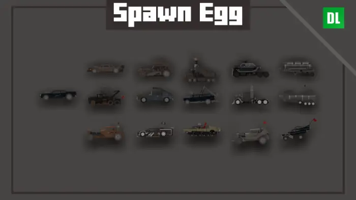 Rusty wasteland cars selection menu
