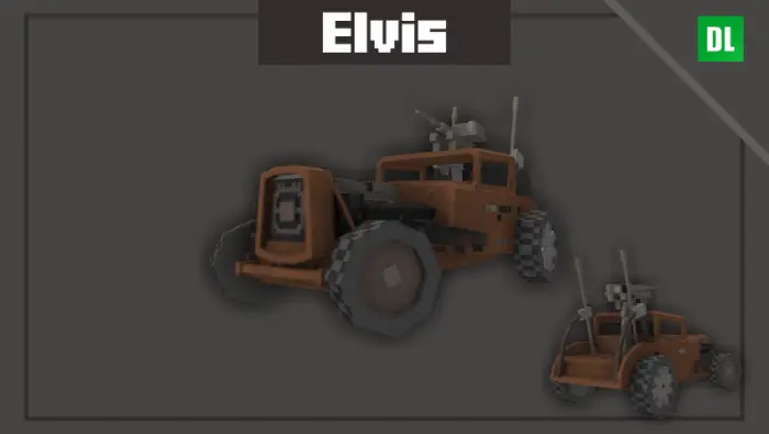 Rusty hot rod car with mounted weapons