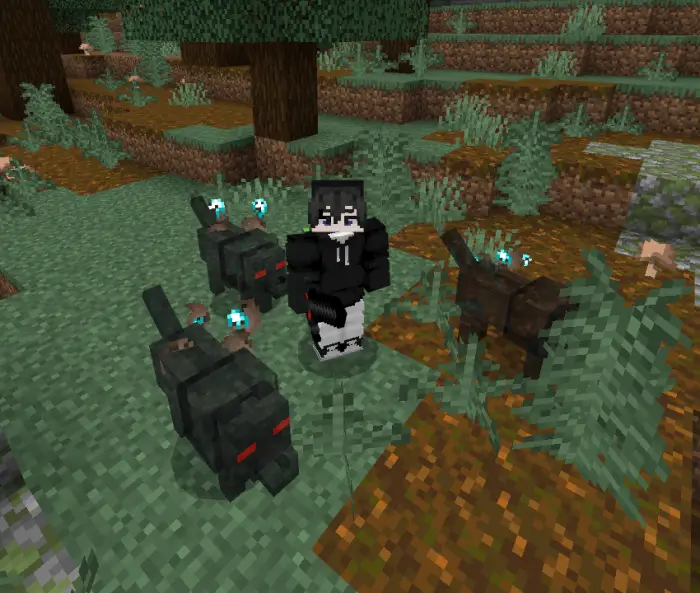 Player with three unique animal companions.