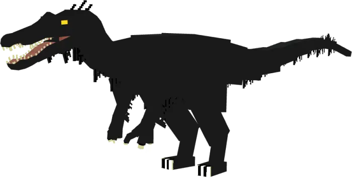 Shadowy creature with glowing eyes and teeth.
