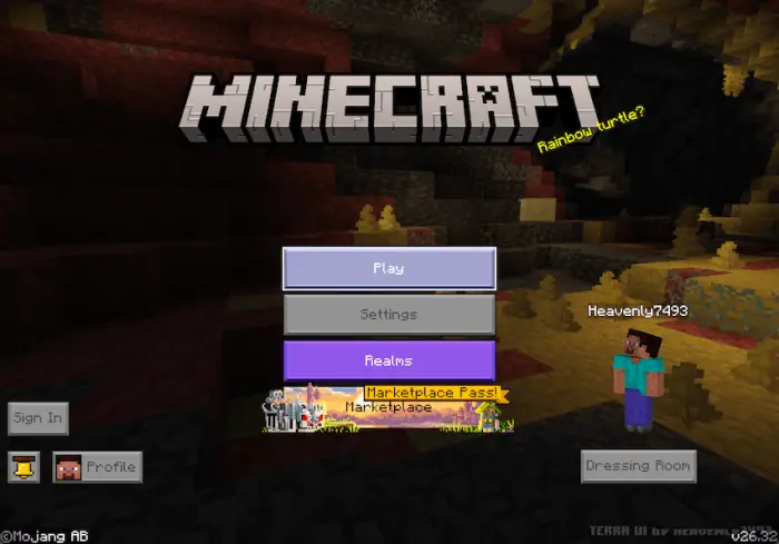 Brutalist-style UI main menu redesign